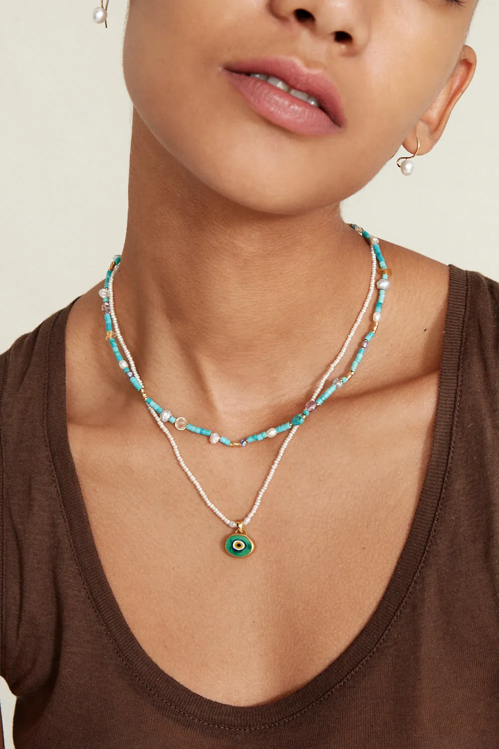 Mya Evil Eye Necklace Set