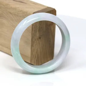 Natural Burmese Jadeite Jade Bangle Bracelet ( 57.5 mm )#472