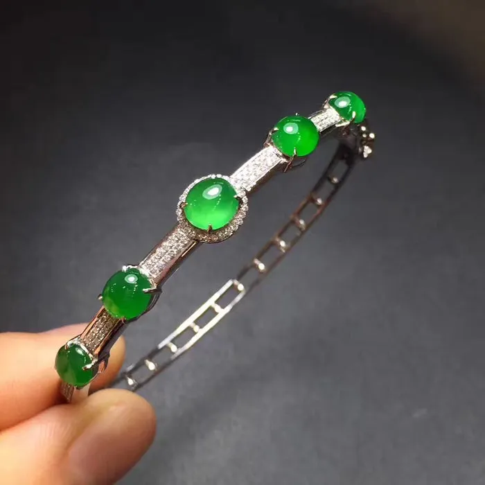 Natural Jade Bracelet Jadeite Bracelet NBT14