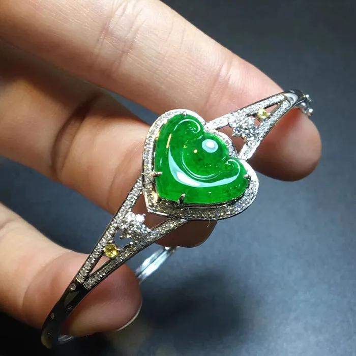 Natural Jade Bracelet Jadeite Bracelet NBT92