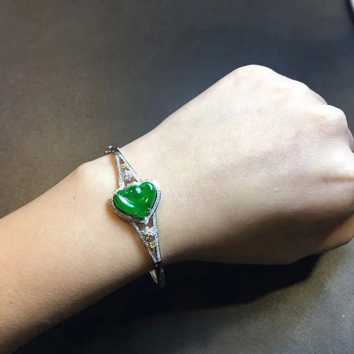 Natural Jade Bracelet Jadeite Bracelet NBT92