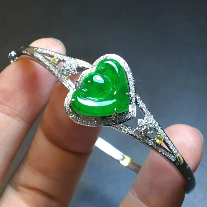 Natural Jade Bracelet Jadeite Bracelet NBT92
