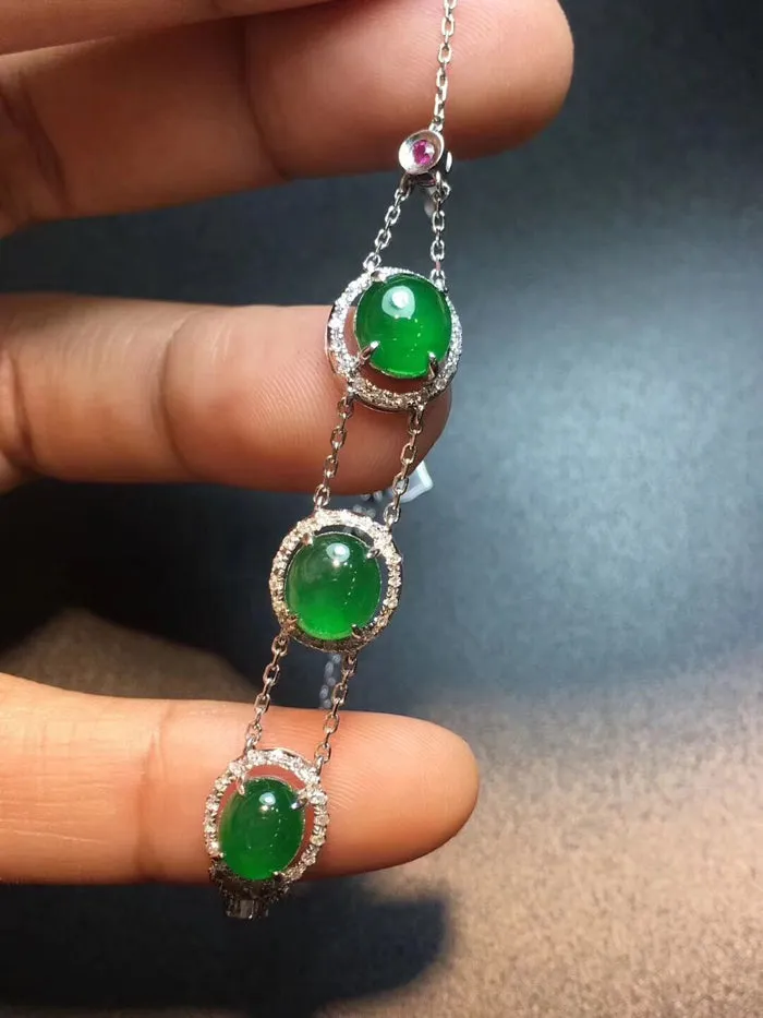 Natural Jade Bracelet Jadeite Bracelet NBT94