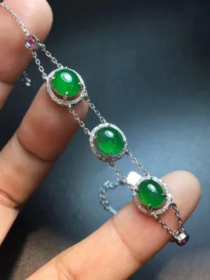 Natural Jade Bracelet Jadeite Bracelet NBT94