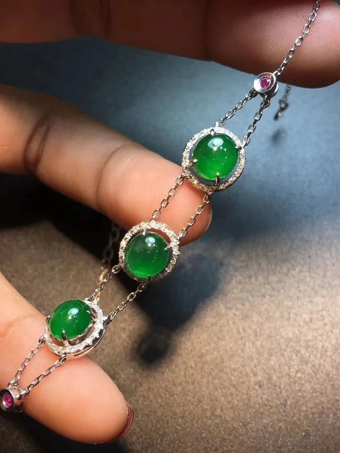 Natural Jade Bracelet Jadeite Bracelet NBT94