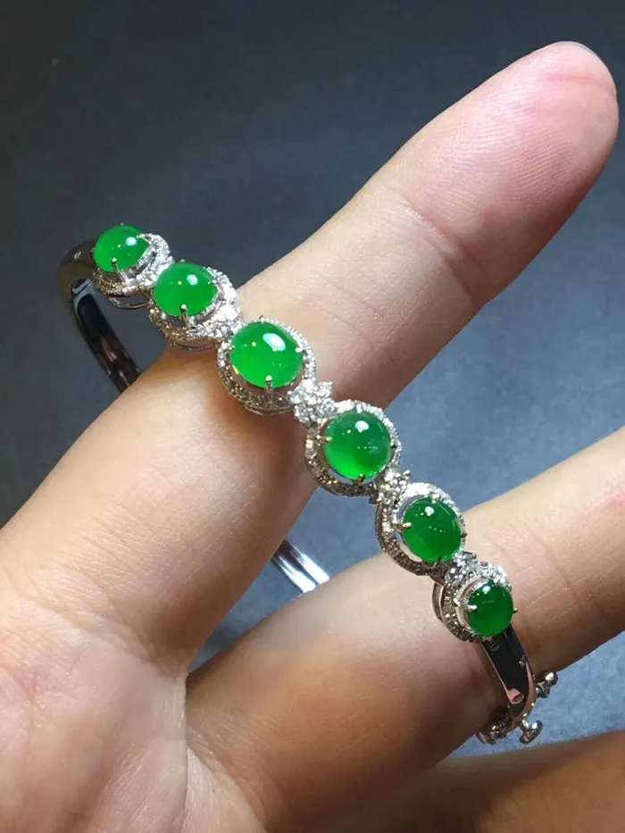 Natural Jade Bracelet Jadeite Bracelet NBT96