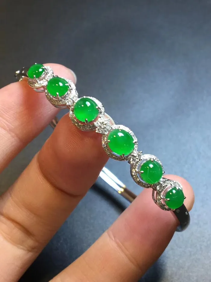 Natural Jade Bracelet Jadeite Bracelet NBT96