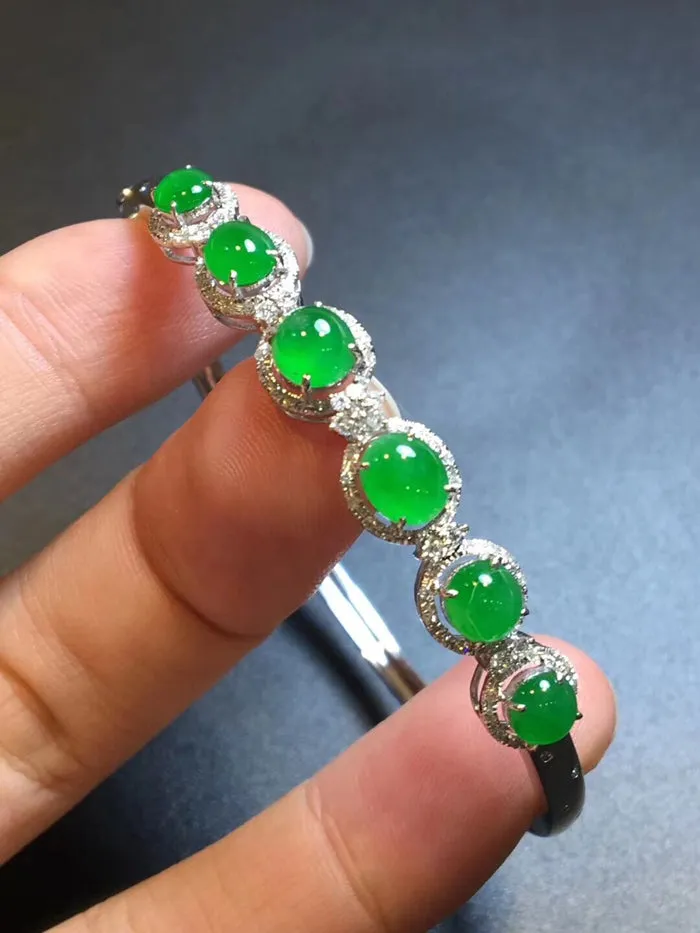 Natural Jade Bracelet Jadeite Bracelet NBT96