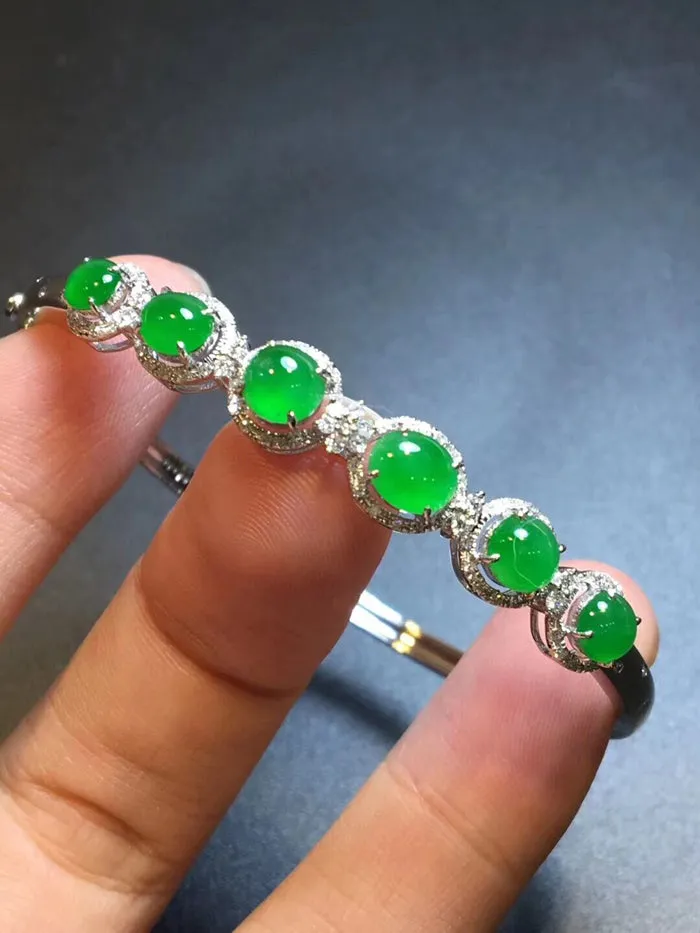 Natural Jade Bracelet Jadeite Bracelet NBT96