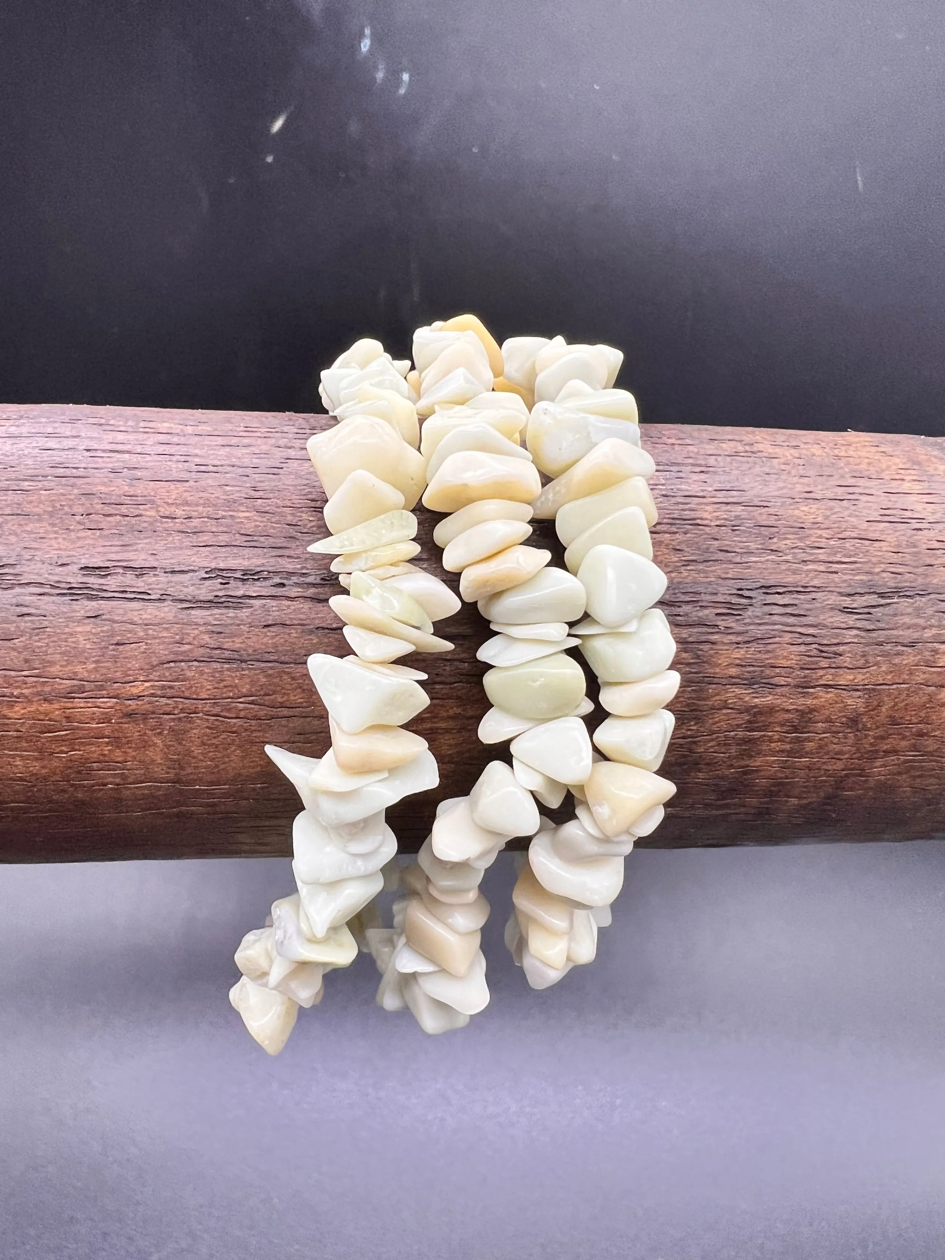 New Jade Crystal Chip Bracelet