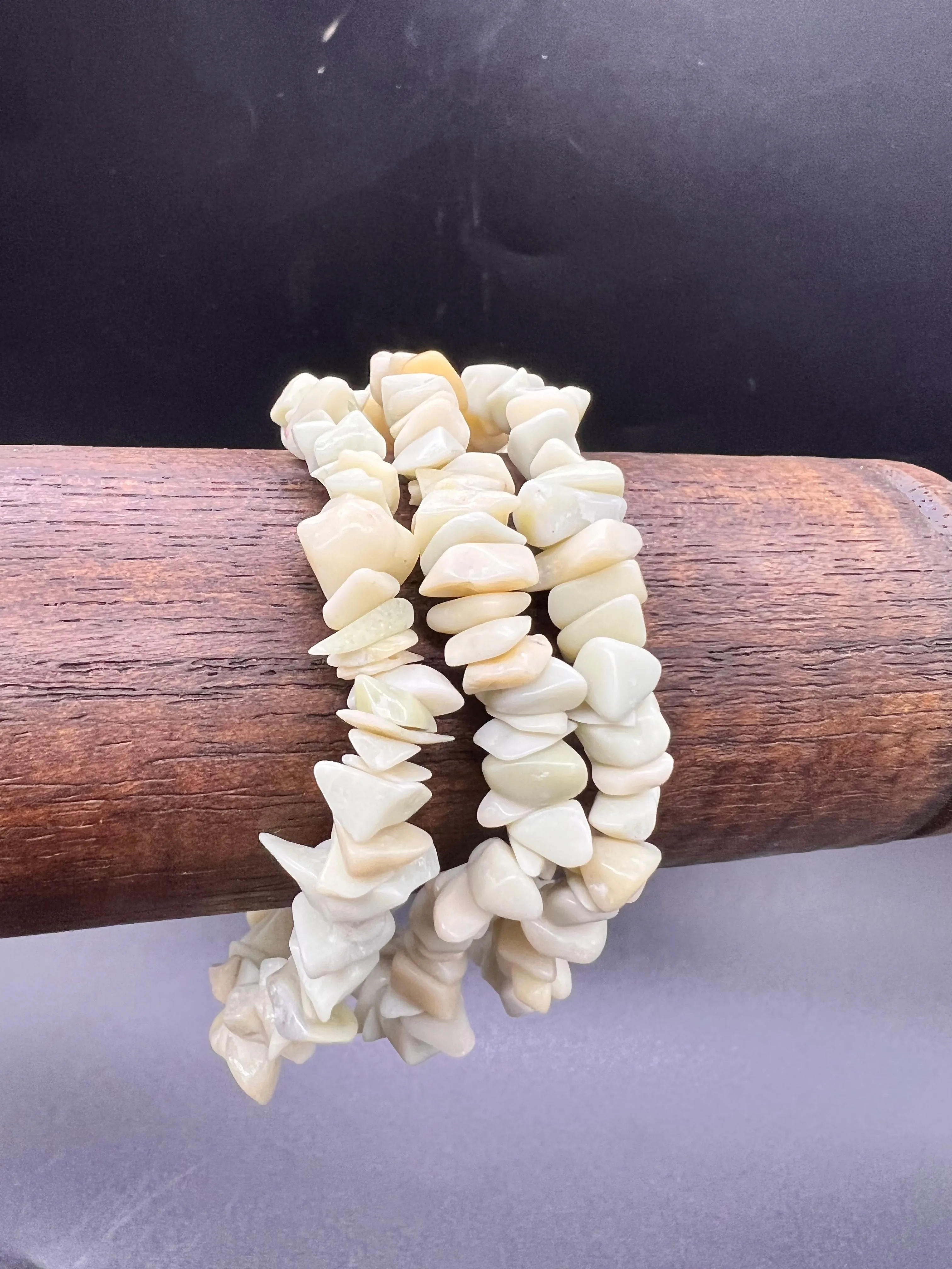New Jade Crystal Chip Bracelet