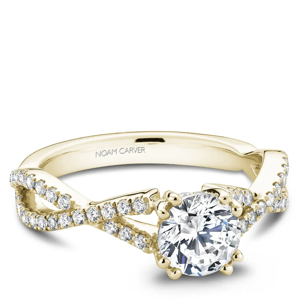 Noam Carver Engagement Ring - B004-03YM-100A