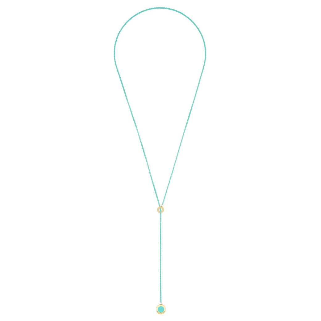 OCEAN TURQUOISE CHAIN TURQUOISE CHIP LARIAT