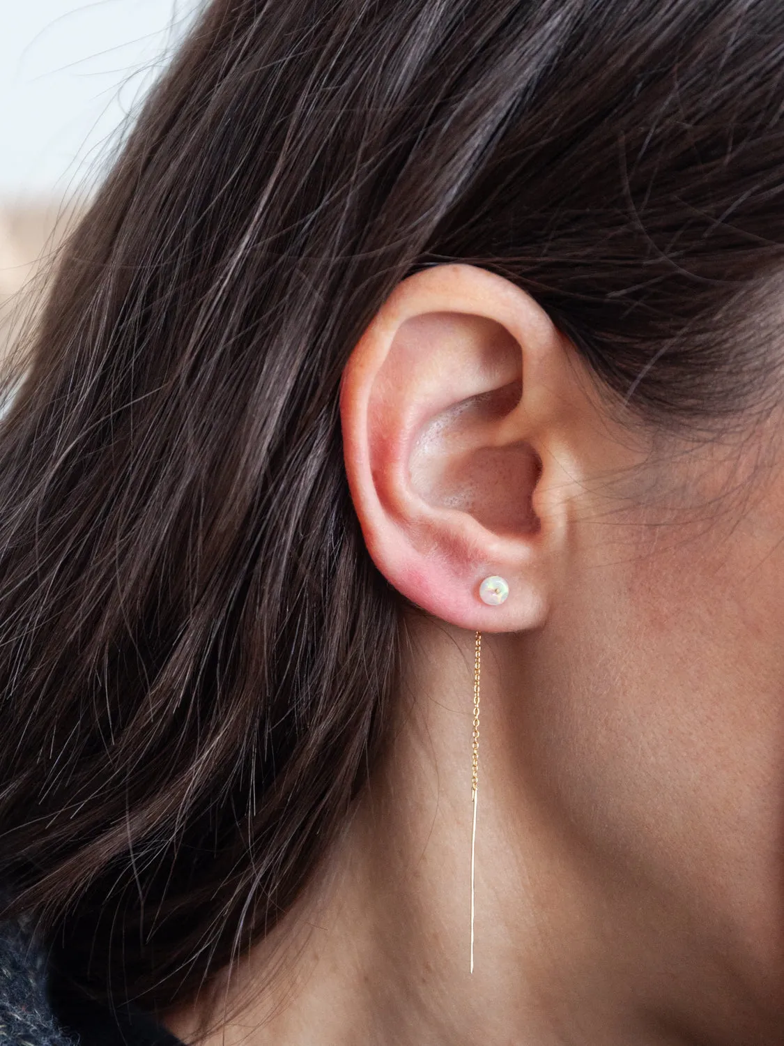 Opal Chain Earrings