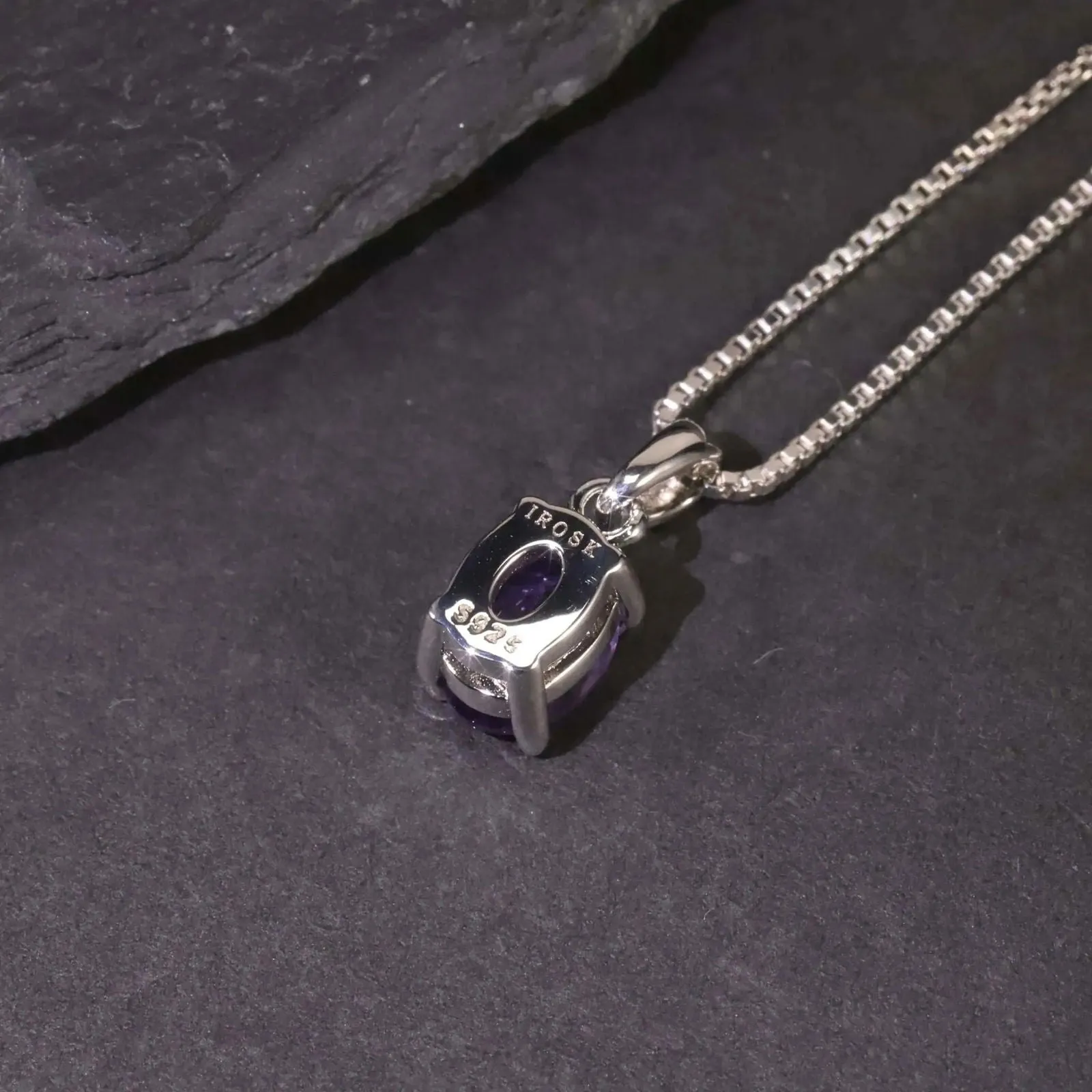 Oval Amethyst Pendant Necklace – A Timeless Gift for Her | Irosk Australia ®