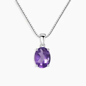 Oval Amethyst Pendant Necklace – A Timeless Gift for Her | Irosk Australia ®