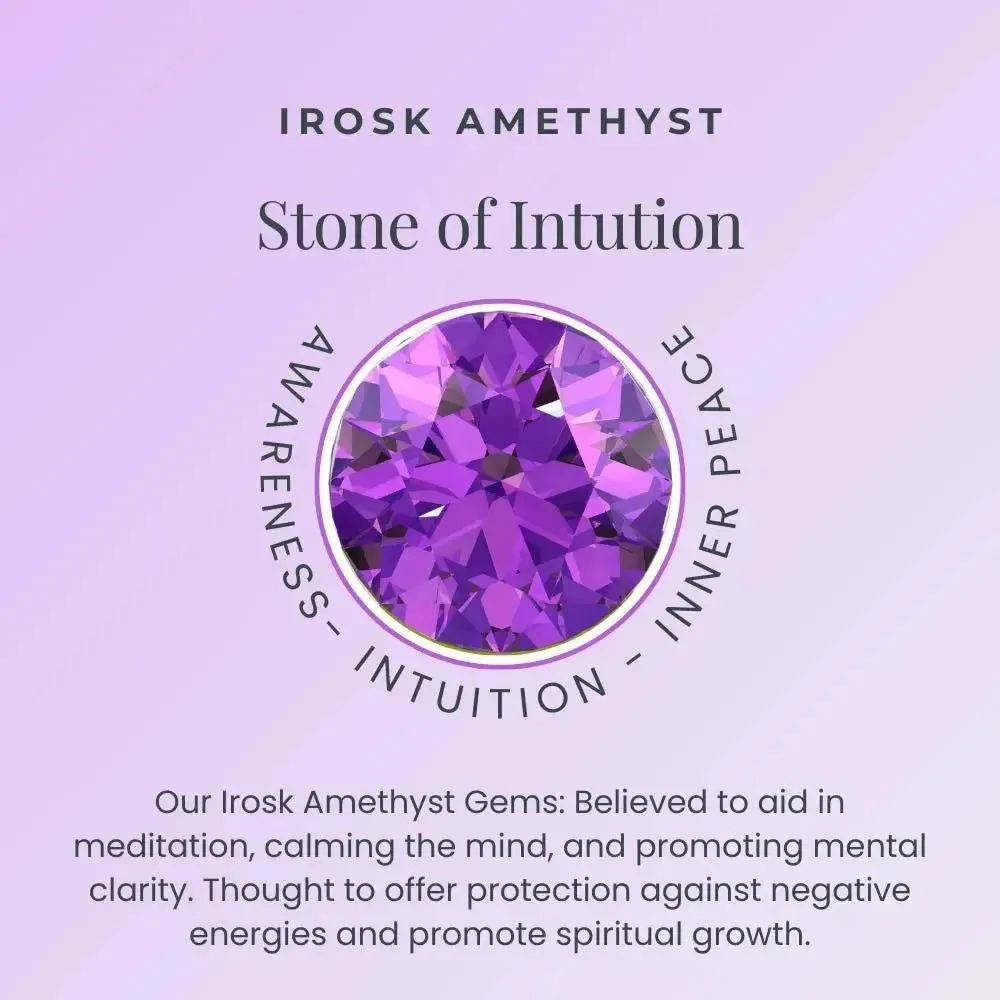 Oval Amethyst Pendant Necklace – A Timeless Gift for Her | Irosk Australia ®