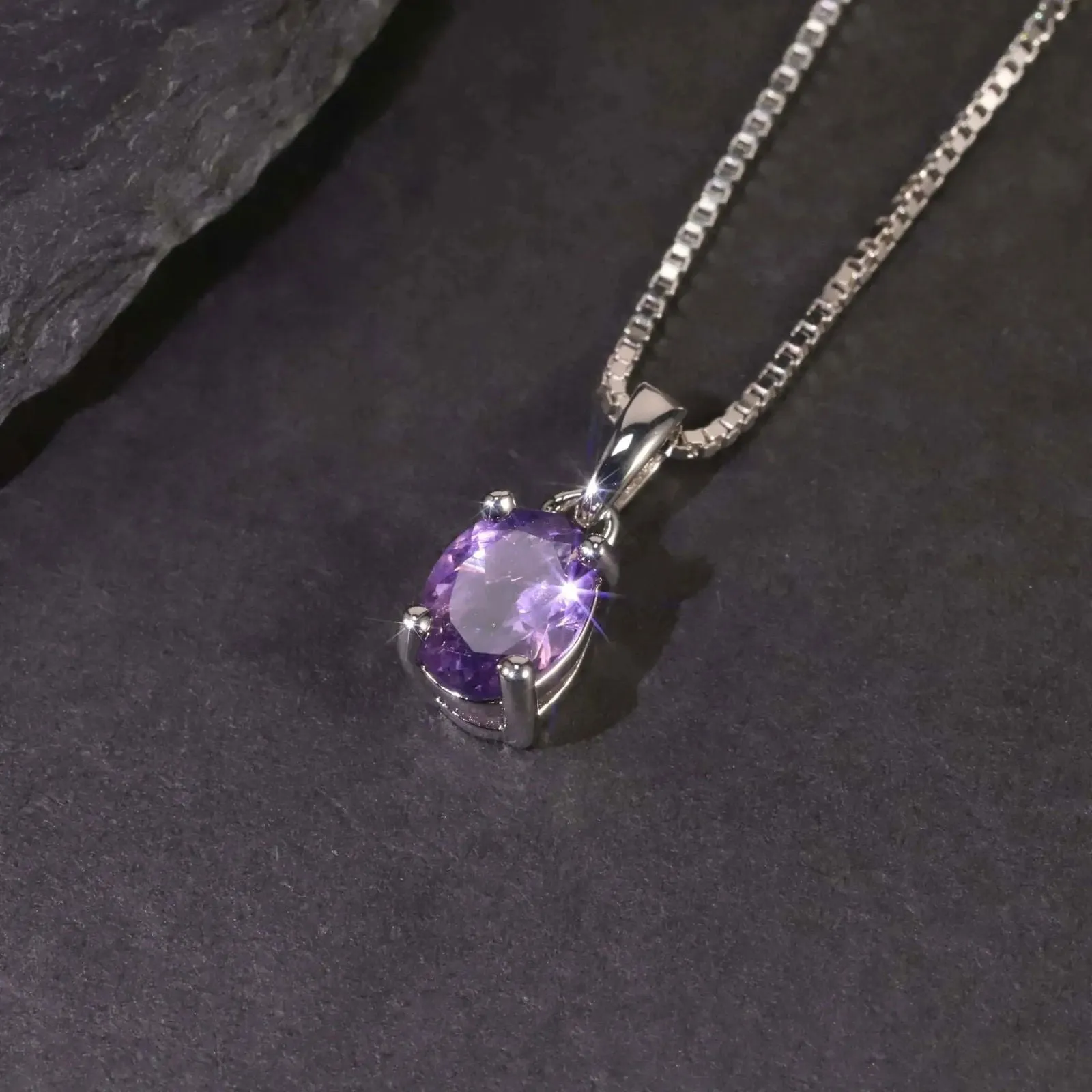Oval Amethyst Pendant Necklace – A Timeless Gift for Her | Irosk Australia ®