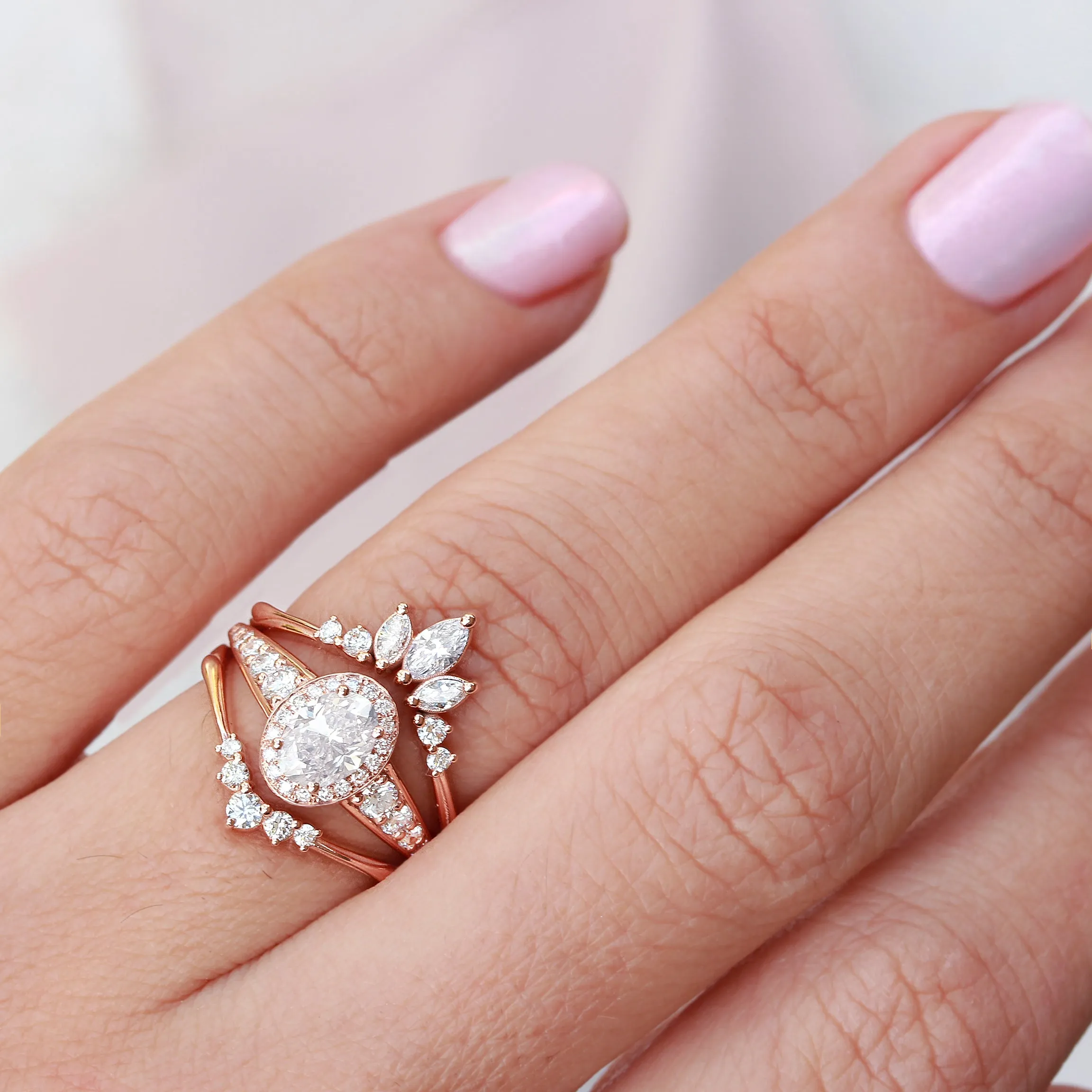 Oval Diamond 0.98ct Vintage Engagement Ring, "Donna" ♥