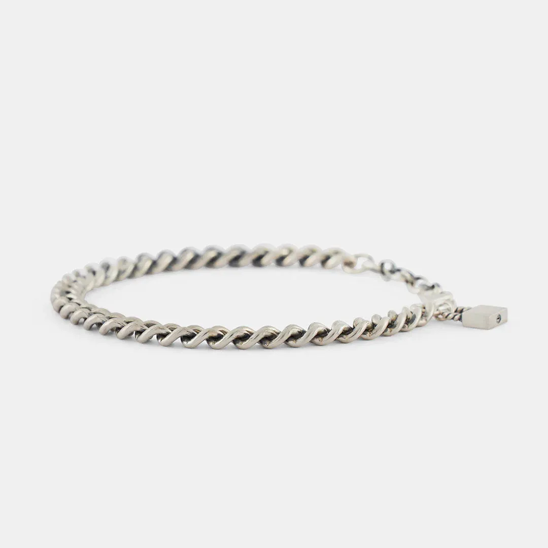 Padlock Bracelet | Silver