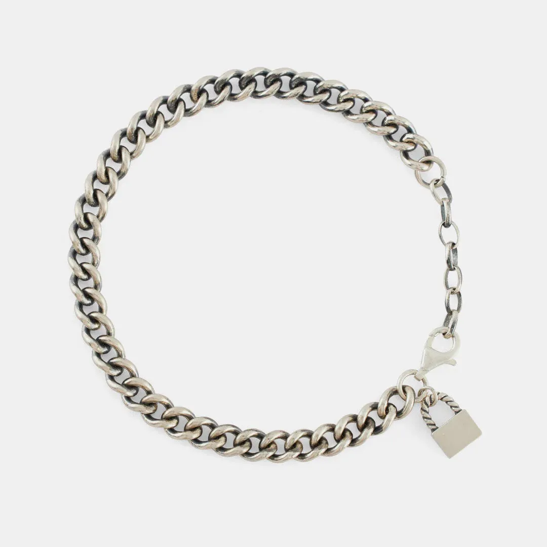 Padlock Bracelet | Silver