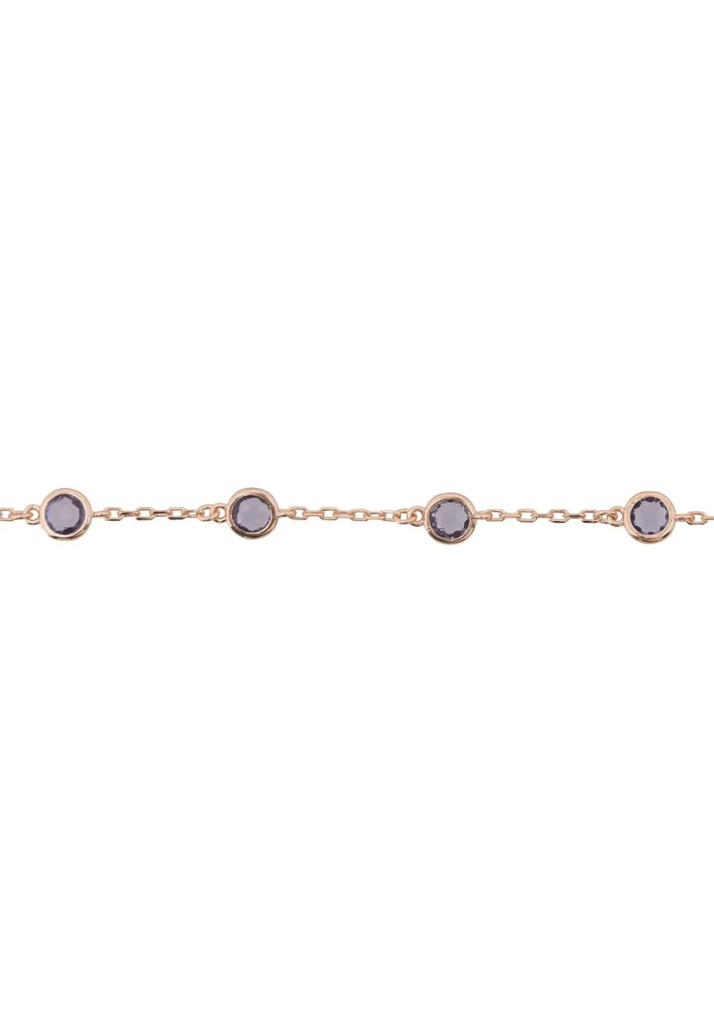 Palermo Bracelet Rose Gold Amethyst