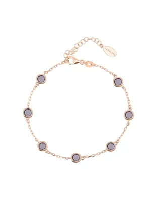 Palermo Bracelet Rose Gold Amethyst