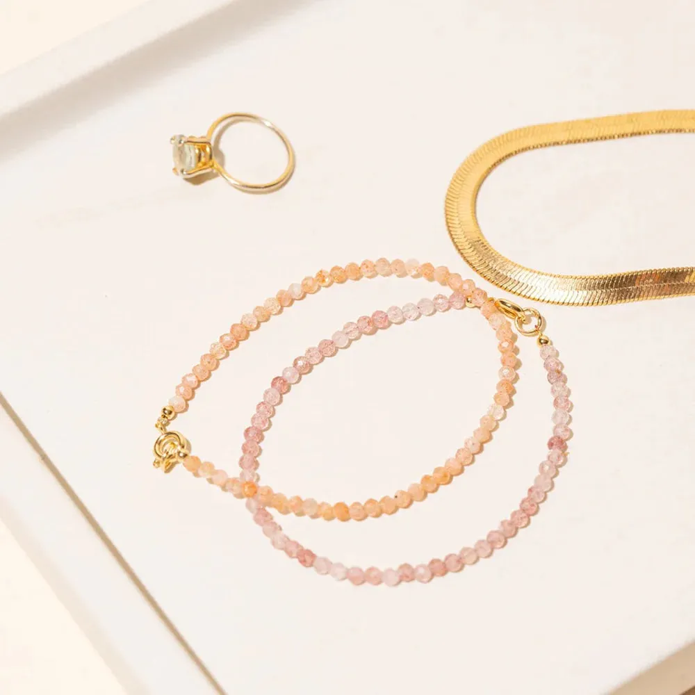 Petite Crystal Gemstone Stacking Bracelets