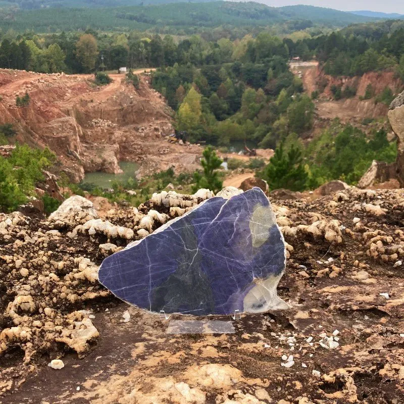 Purple Opal Slice Natural Stone