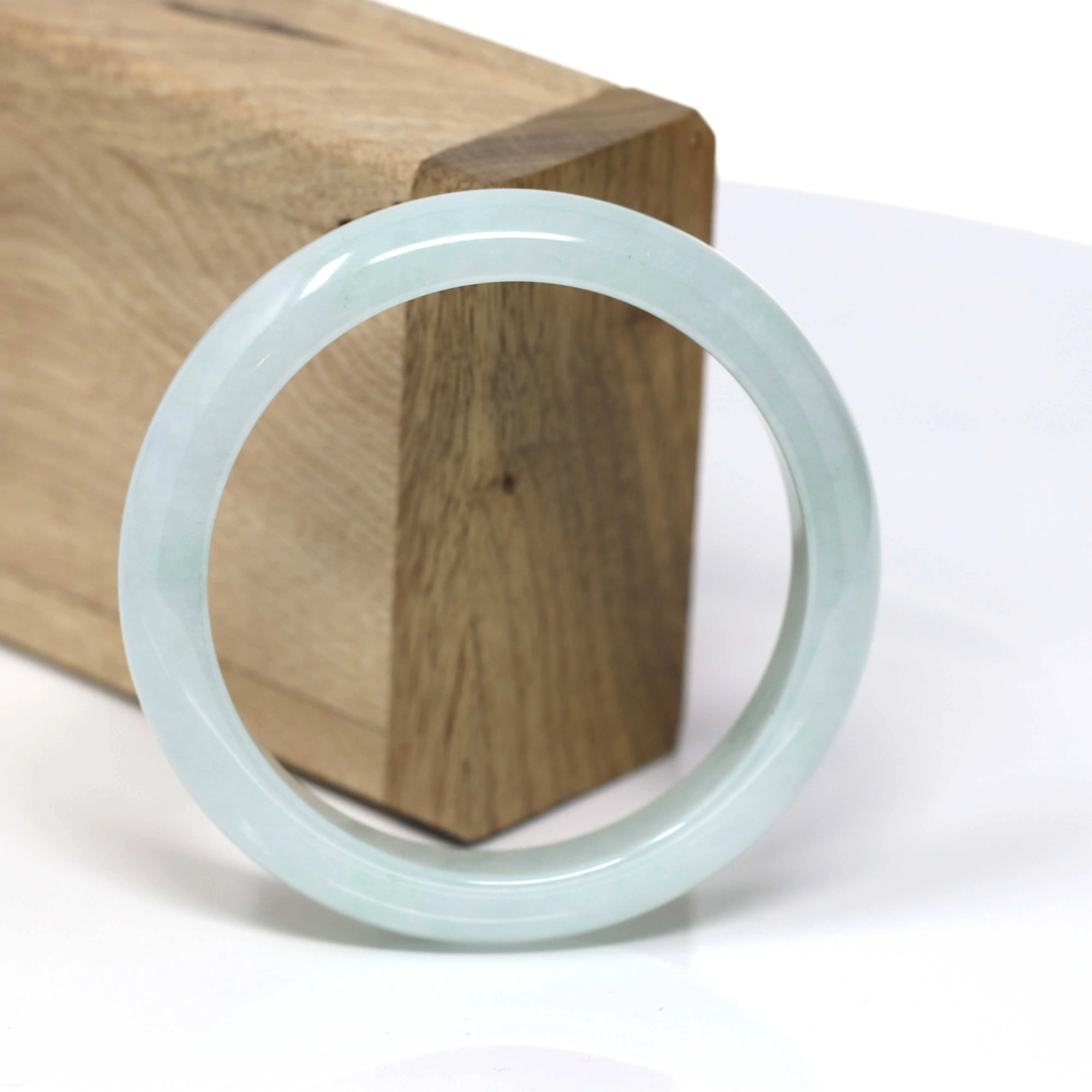 Real Jadeite Jade Bangle Bracelet ( 55.58 mm )#443