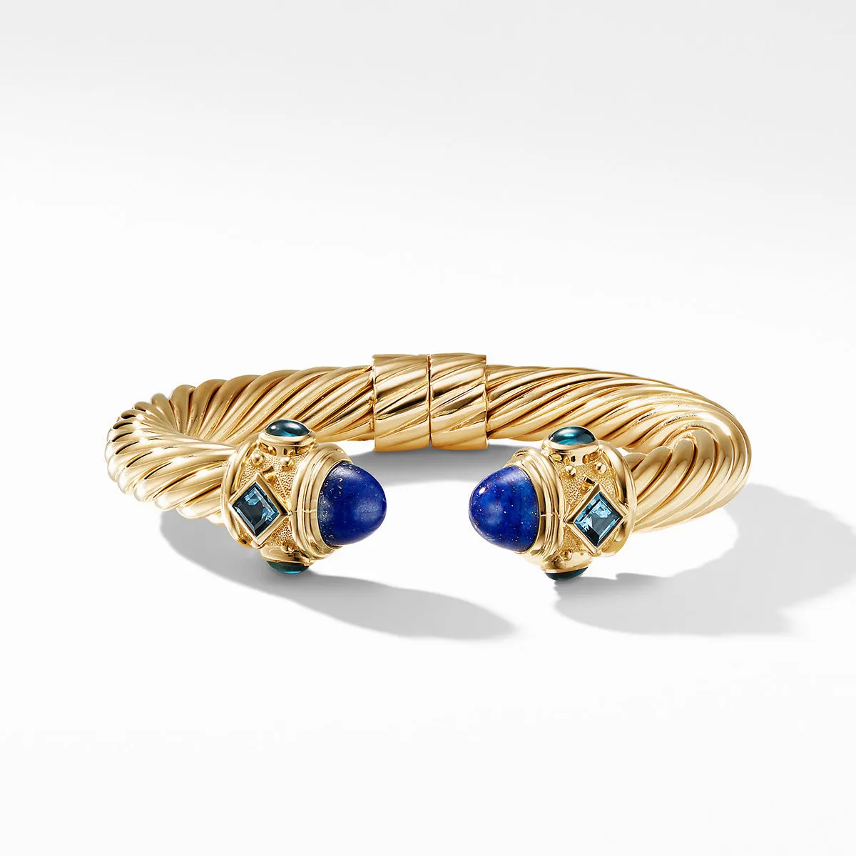 Renaissance Bracelet in 18K Yellow Gold with Lapis and Hampton Blue Topaz