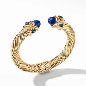 Renaissance Bracelet in 18K Yellow Gold with Lapis and Hampton Blue Topaz