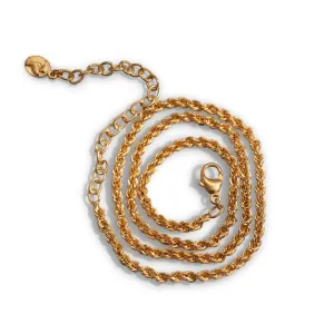 Rope Chain Necklace, Thick, Gold