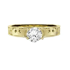 Exquisite Diamond Engagement Ring in Royal Edinburgh Luckenbooth Design
