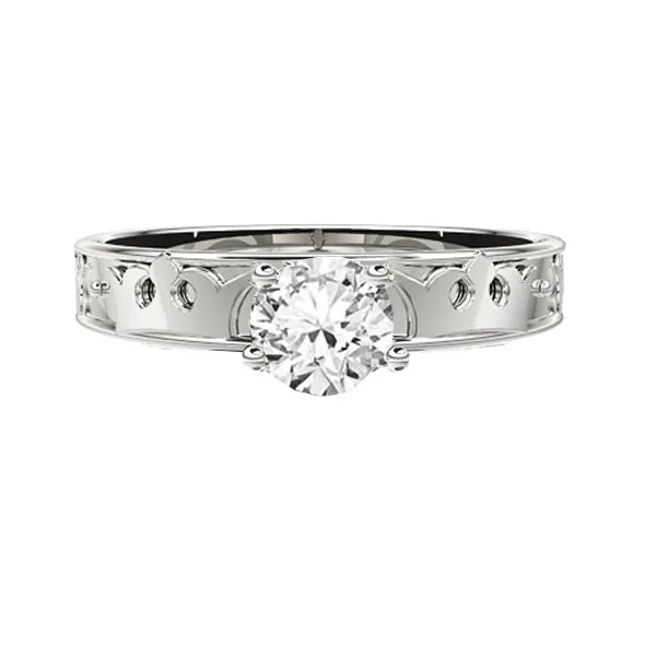 Exquisite Diamond Engagement Ring in Royal Edinburgh Luckenbooth Design