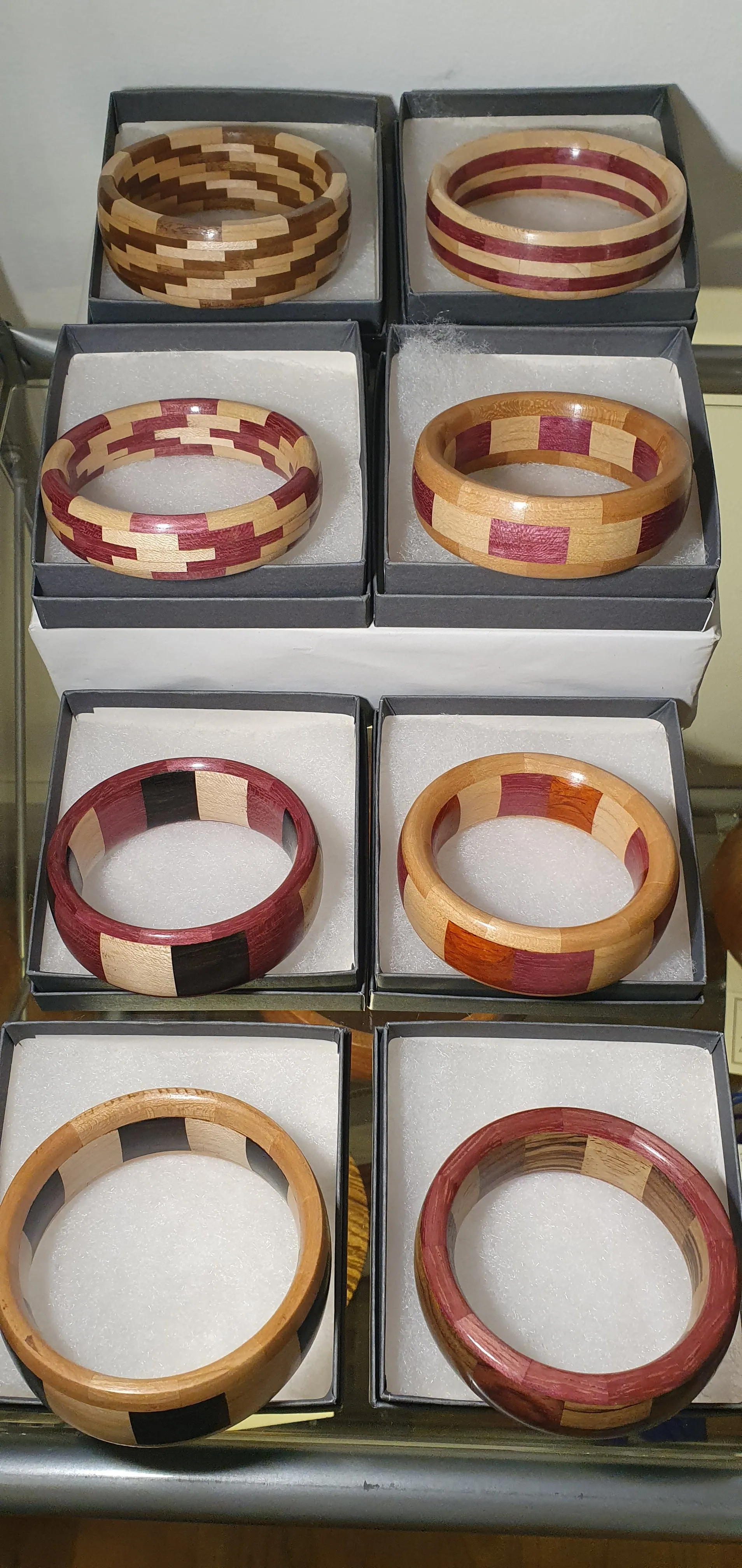 Segmented Wooden Bangle by Neil Paterson