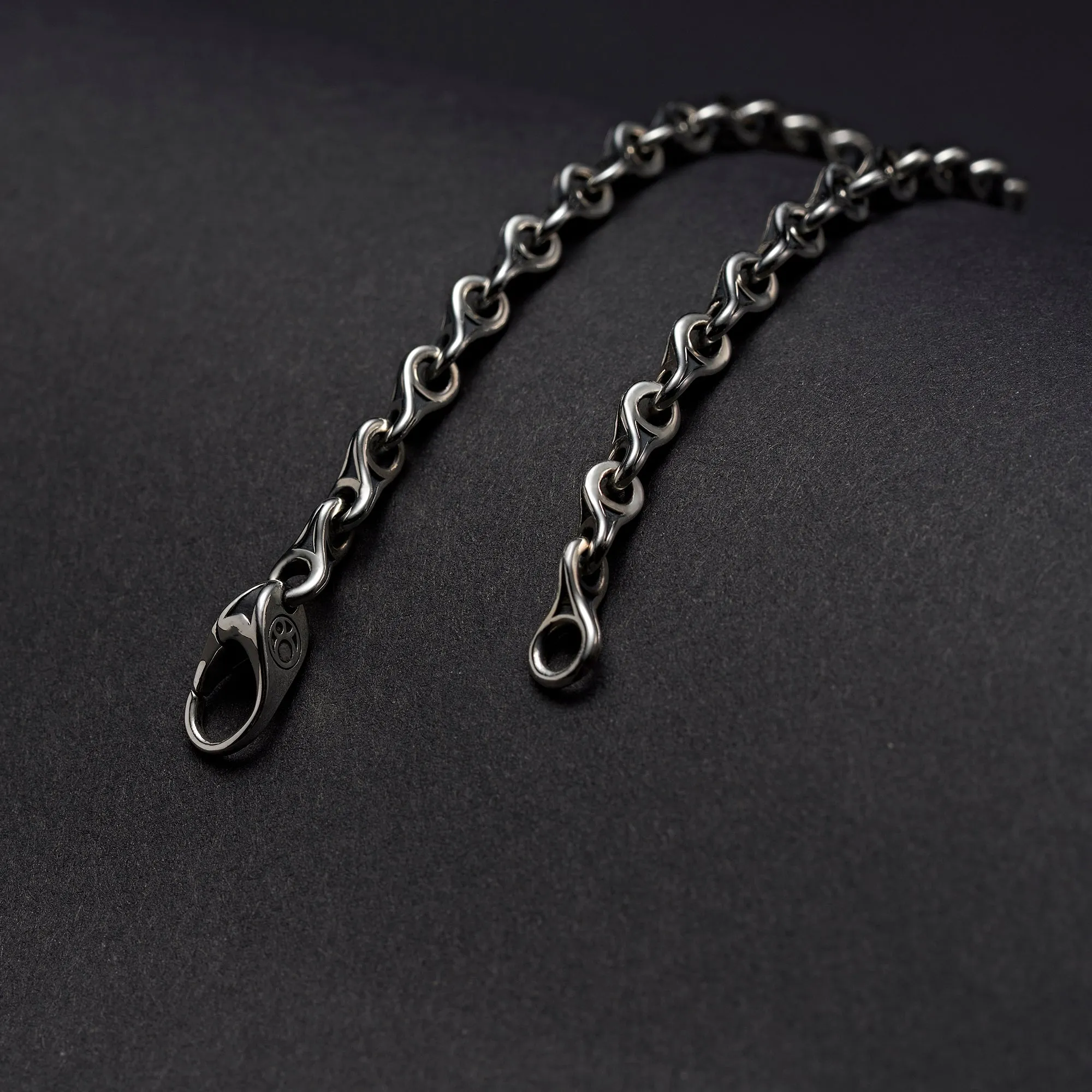 Silver Teardrop Chain Bracelet