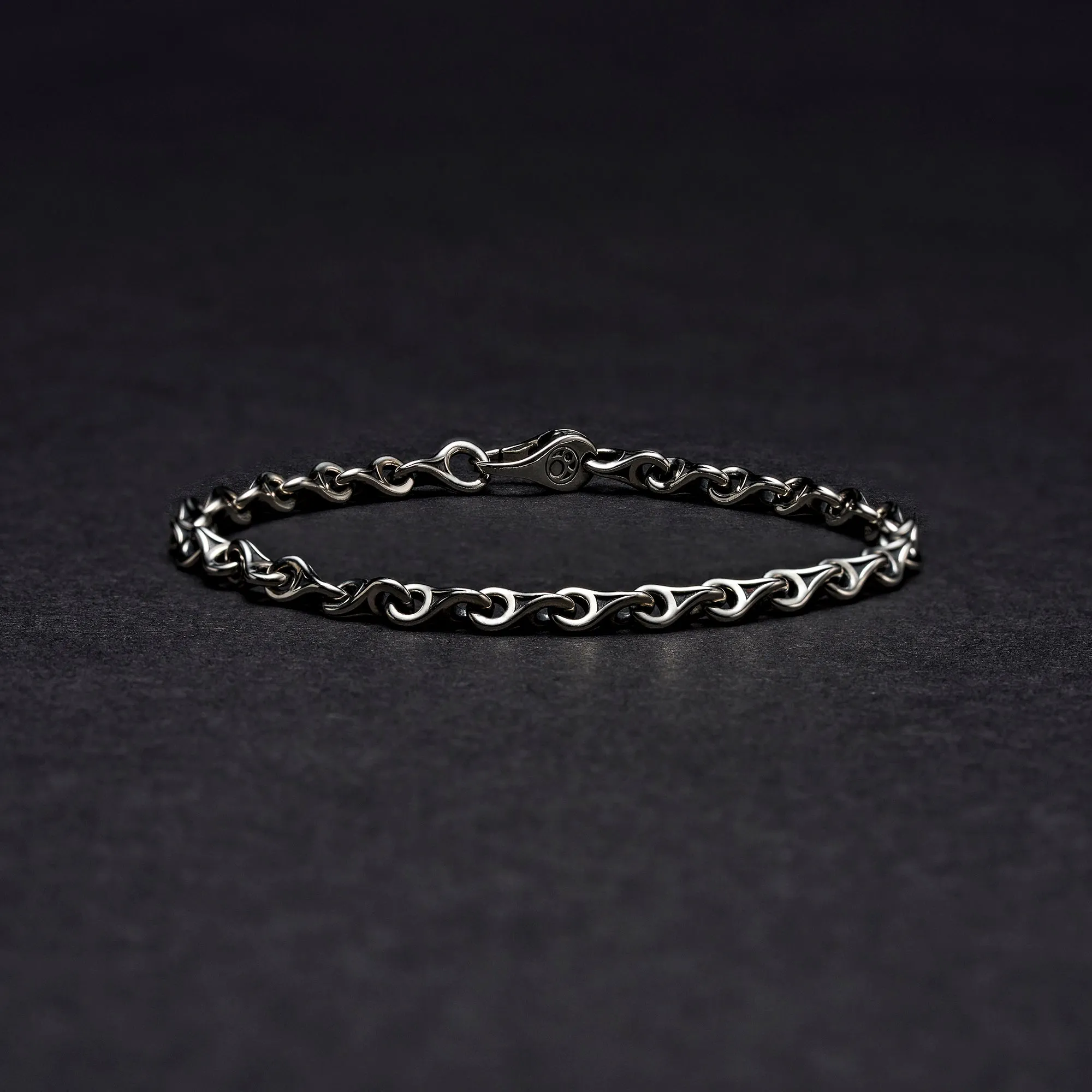 Silver Teardrop Chain Bracelet