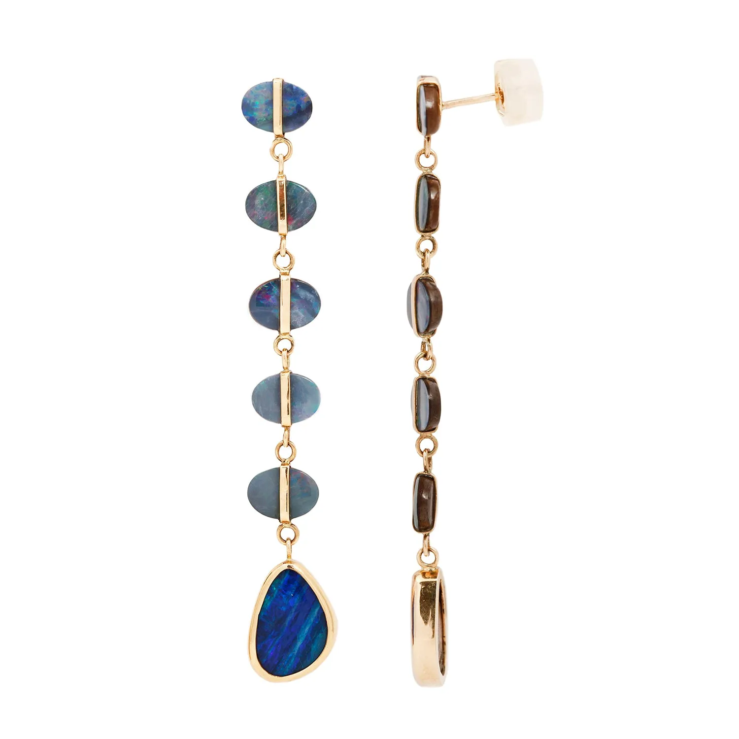 Six Opal Drop Earring