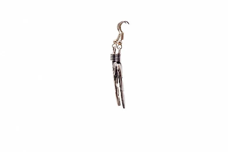 Spiderweb Kingman Feather Necklace | Bernita Begay