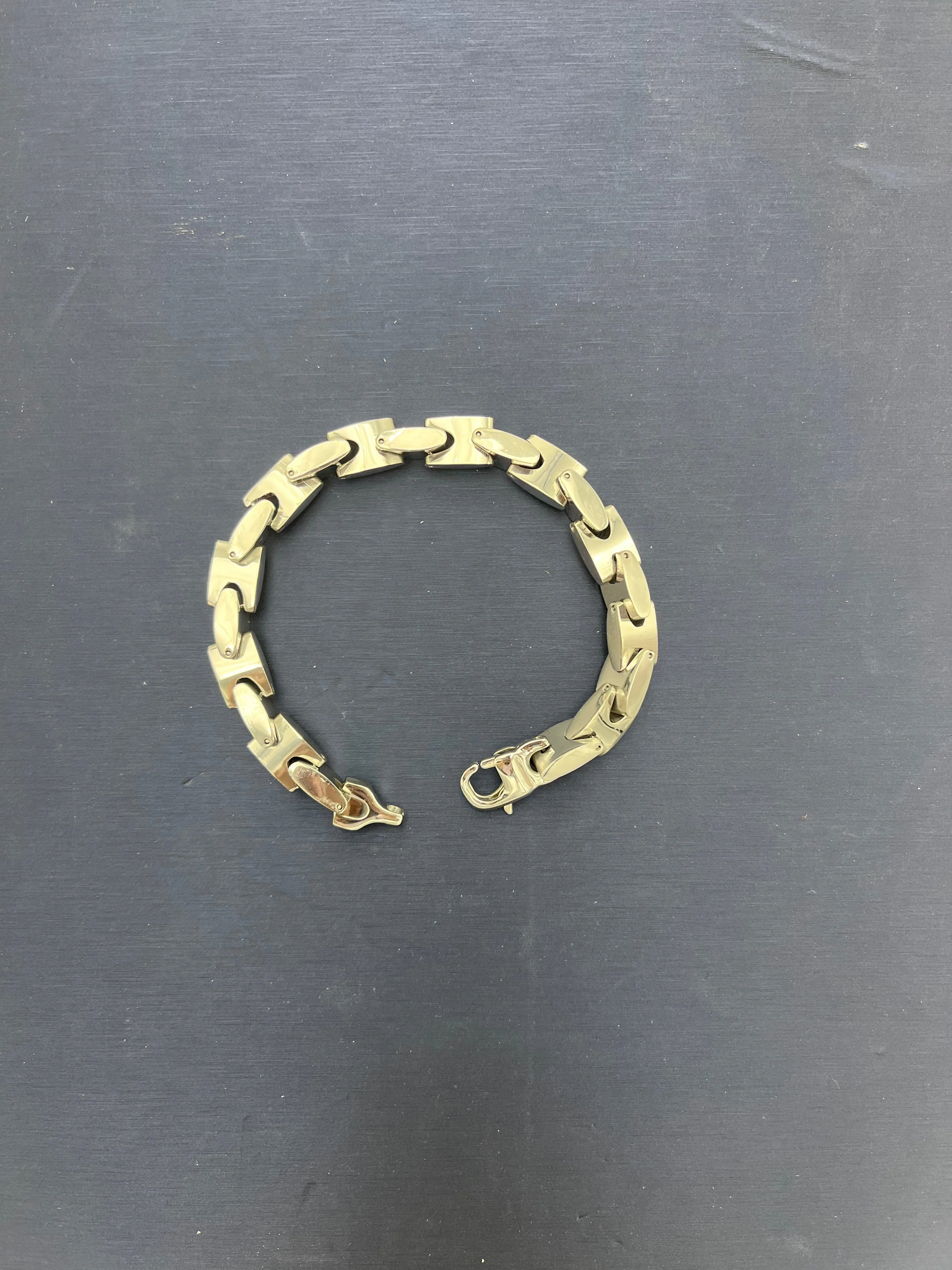 Stainless Steel Long Interlock Bones Link Chain 9mm SALE