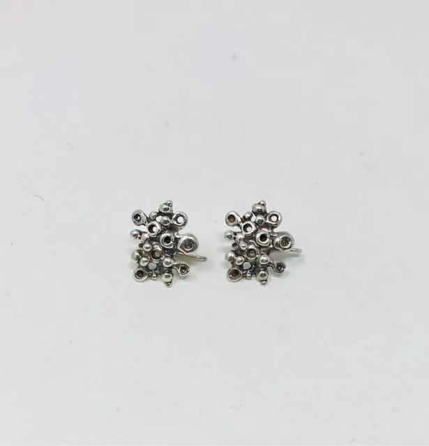 Sterling Coral Earrings