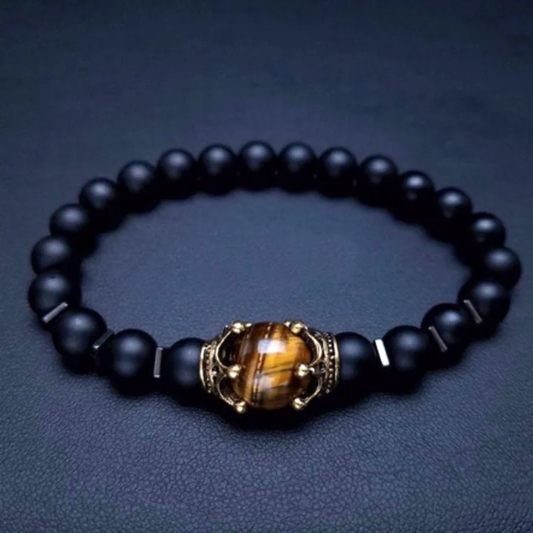 Tiger eye stone bead bracelet