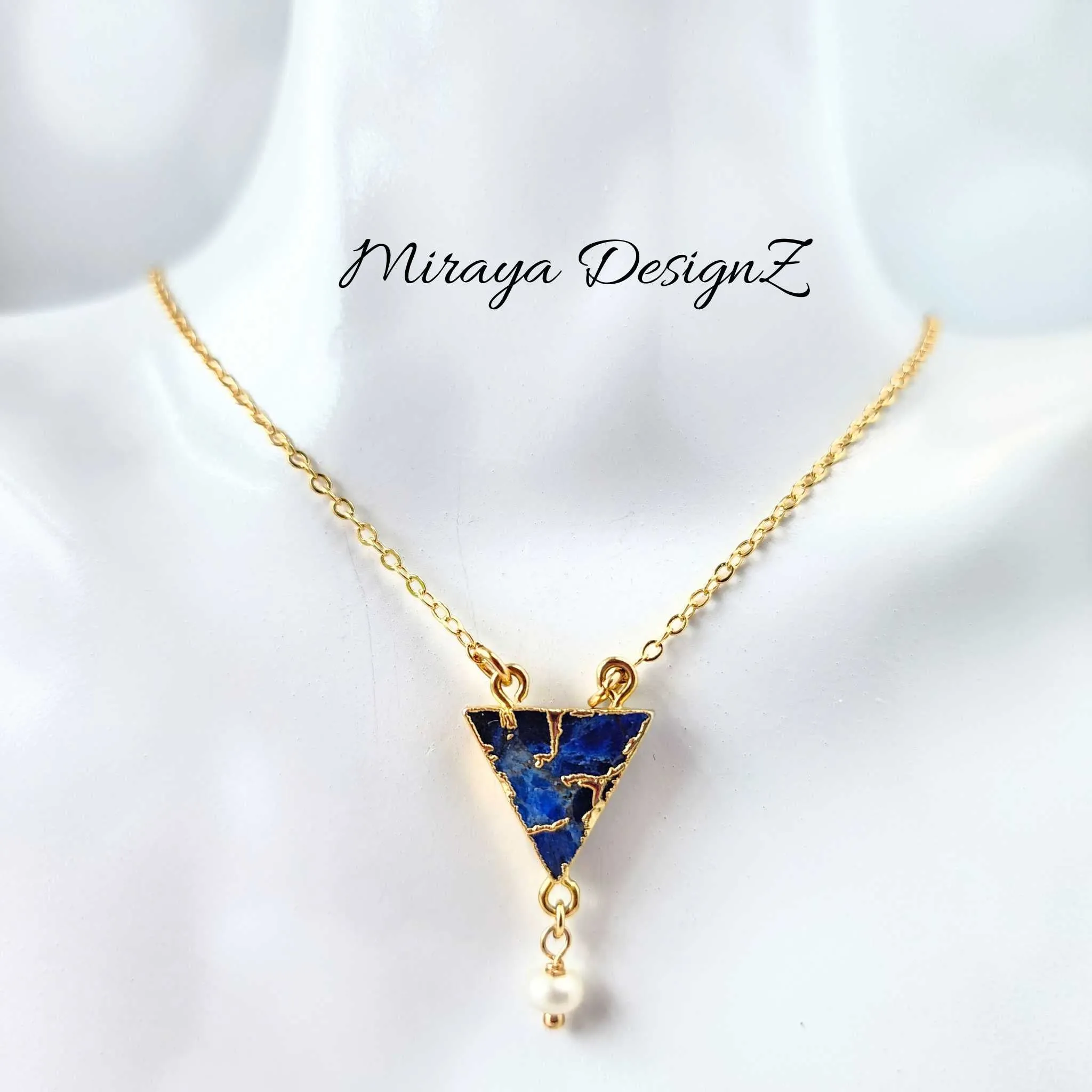 Triangle Mojave Turquoise Necklace