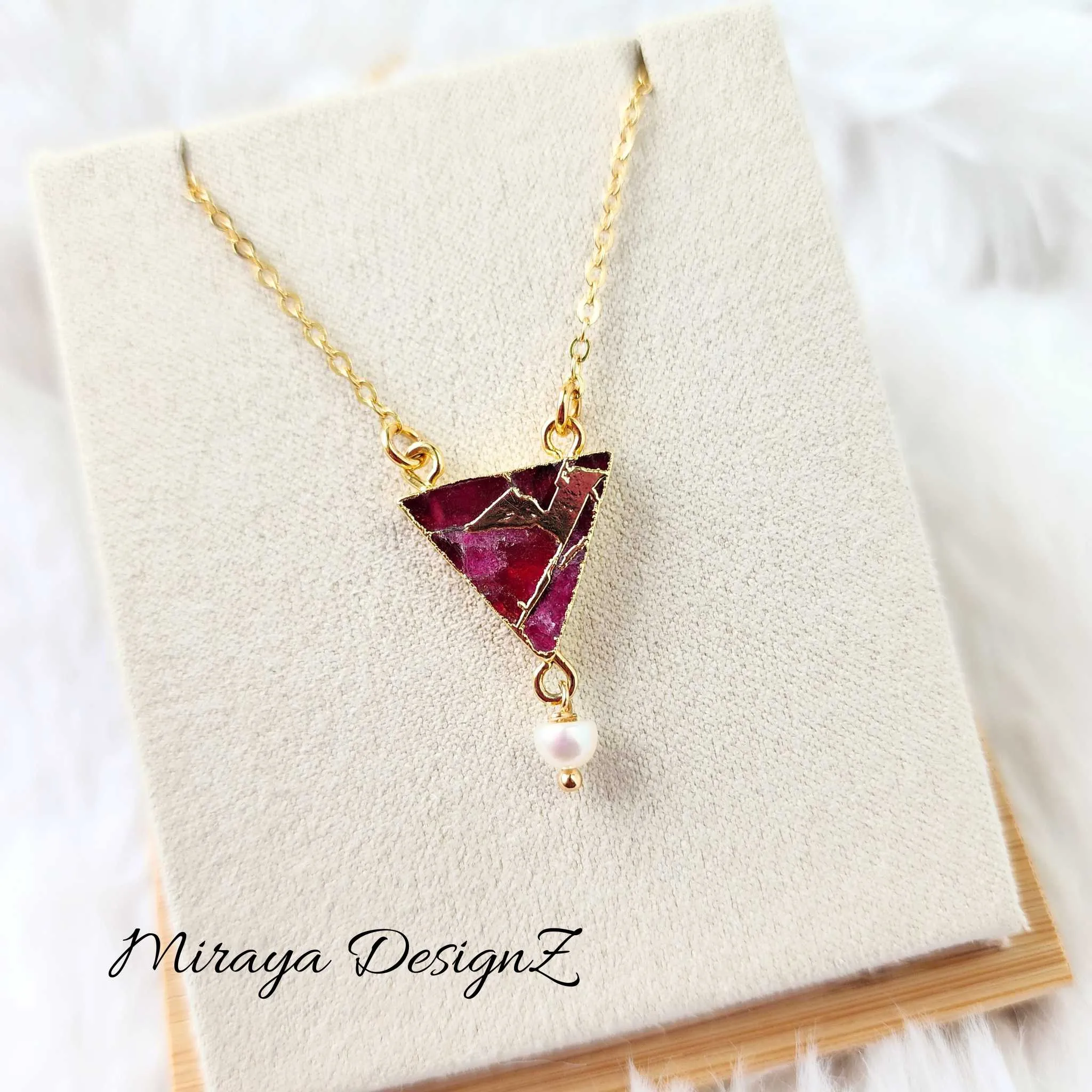 Triangle Mojave Turquoise Necklace