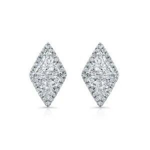 Trillion Cut Pavé earrings