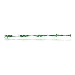 Tsavorite and Diamond Bracelet