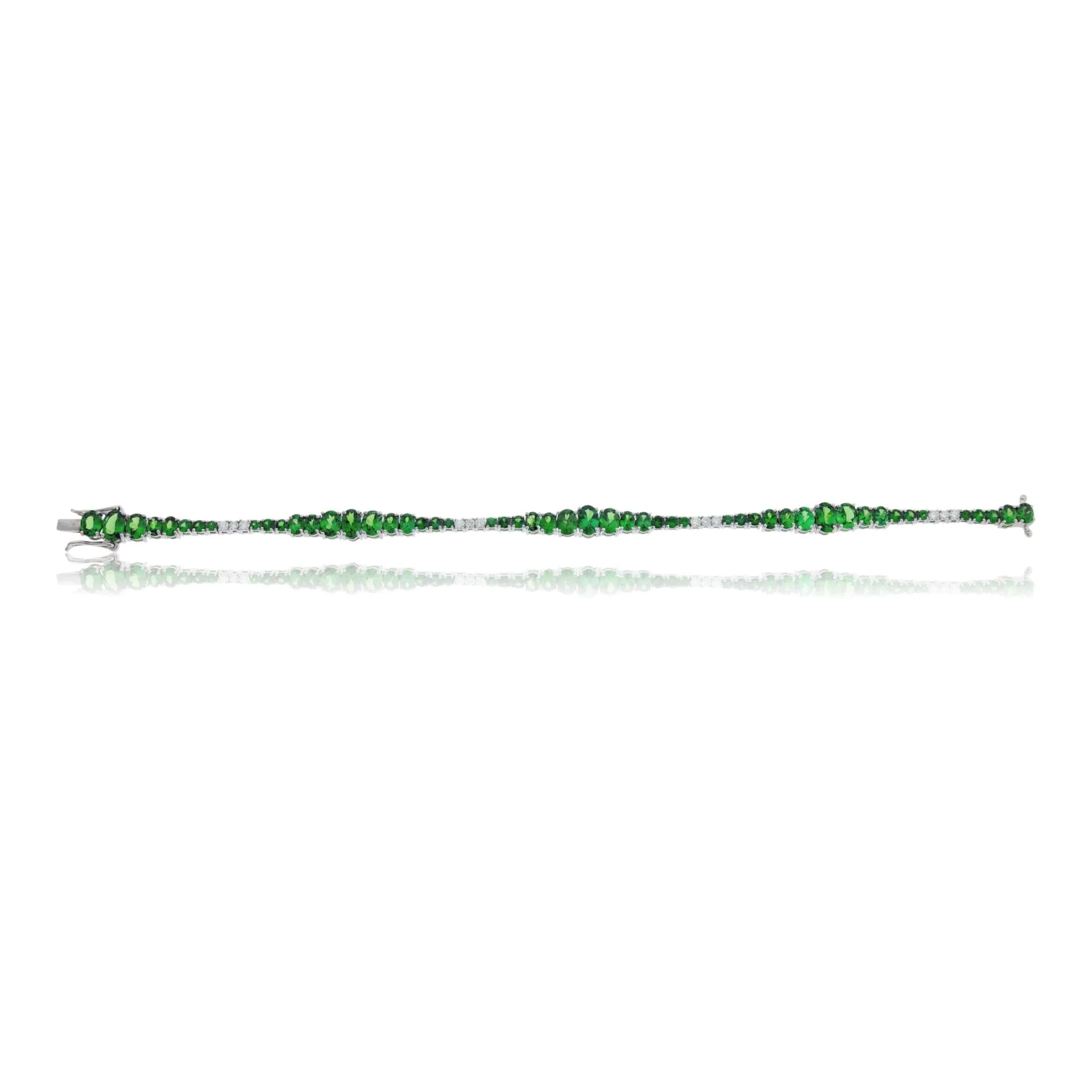 Tsavorite and Diamond Bracelet