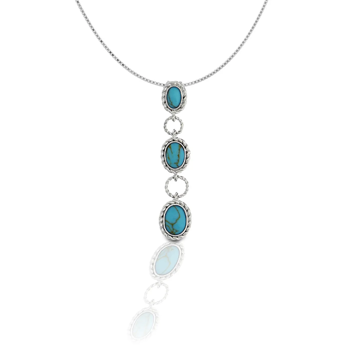 Turquoise Drop Pendant Necklace