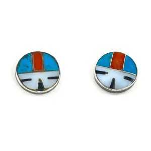 Vintage Zuni Sunface Studs